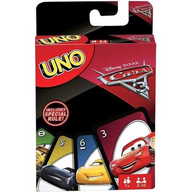 Pixar Car UNO Spiel & Sammel Karten - Gesellschaftsspiele Kartenspiele von Mattel