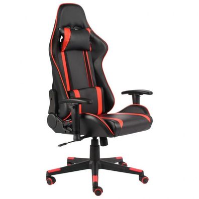 Gaming-Stuhl Drehbar Rot PVC (Farbe: Rot)