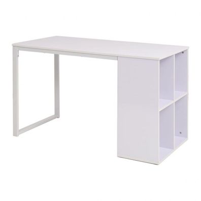 Schreibtisch 120×60×75 cm Weiß (Farbe: Weiß)