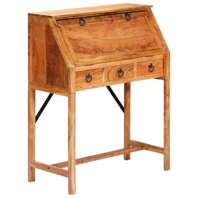 Schreibtisch 90×40×107 cm Massivholz Akazie (Farbe: Braun)
