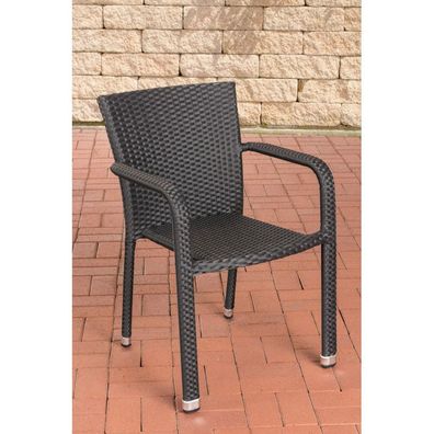 Polyrattan Stuhl Leonie (Farbe: schwarz)