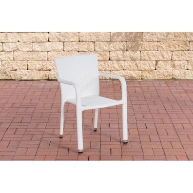 Polyrattan Stuhl Leonie (Farbe: weiß)