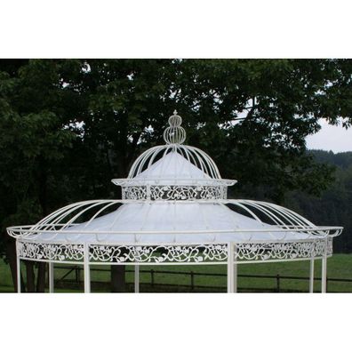 Dach für XXL Luxus Pavillon Romantik 500cm (Farbe: weiß)
