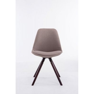 Besucherstuhl Toulouse Stoff Cappuccino Rund (Farbe: taupe)