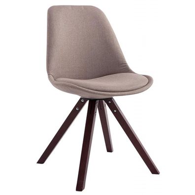 Besucherstuhl Toulouse Stoff Cappuccino Square (Farbe: taupe)