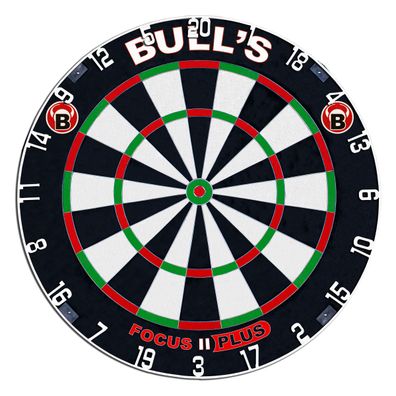 BULL'S Focus II Plus Dart Board/ 45,5 cm / Verpackungseinheit 1 Stück