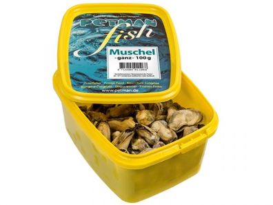 Petman fish Muscheln ganz Fischfutter tiefgekühlt 100 g (Inhalt Paket: 15 Stück)