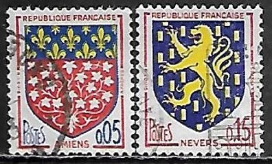 Frankreich gestempelt Michel-Nummer 1406-1407