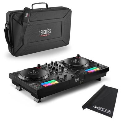 Hercules DJ Control Inpulse T7 DJ Controller mit Tasche und Tuch