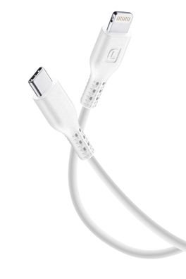Cellularline Power Data Cable 1,2 m USB Typ-C/ Lightning White