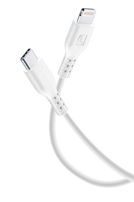 Cellularline Power Data Cable 0,6 m USB Typ-C/ Lightning White