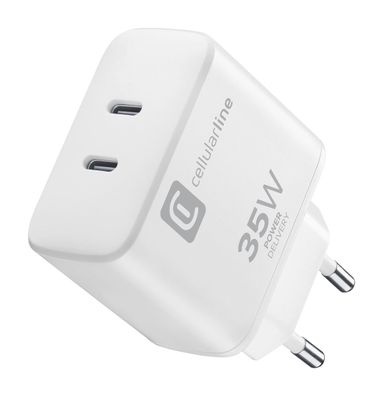 Cellularline Dual Port Travel Charger 35W White