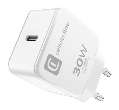 Cellularline USB Typ-C Travel Charger One 30W White