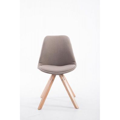 Besucherstuhl Toulouse Stoff Natura Square (Farbe: taupe)