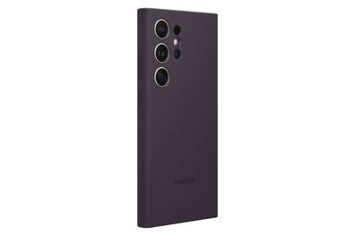 Samsung Silicone Case für Galaxy S24 Ultra, Dark Violet