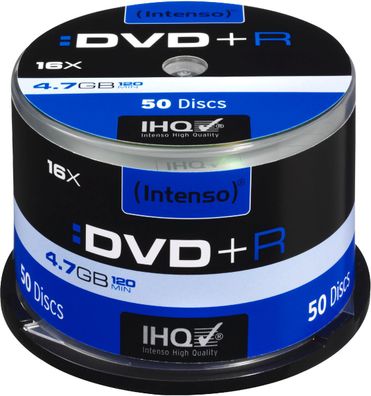 Intenso DVD + R 4,7GB 16x Speed Cake Box 50
