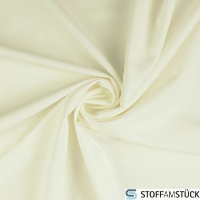 Stoff Polyester Viskose Elastan Feinköper off-white Twill Oberbekleidung natur