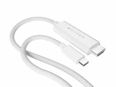 Hyper 4K USB-C to HDMI Cable, White