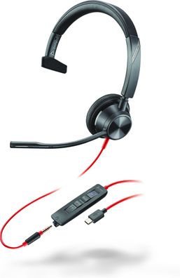 Poly Headset Blackwire C3315-M monaural USB-C und 3,5 mm Teams
