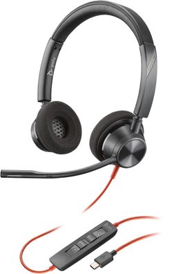Poly Headset Blackwire C3320 Stereo USB-C/ A