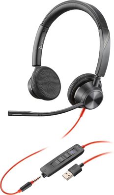 Poly Headset Blackwire C3325-M binaural USB-A und 3,5 mm