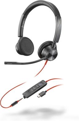 Poly Headset Blackwire C3325-M Stereo USB-C/ A und 3,5 mm Teams