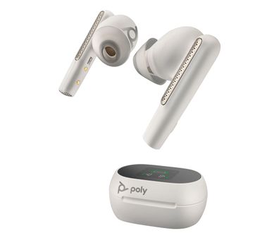 Poly Bluetooth Headset Voyager Free 60+ UC Teams USB-A weiß
