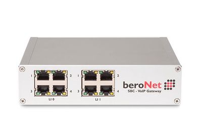 beroNet Gateway BNSBC-M-8FXS 8 FXS port 8 RJ45 slots, Dual NIC