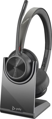 Poly BT Headset Voyager 4320 UC Stereo USB-C Teams mit Stand