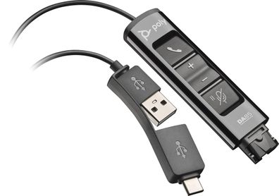 Poly DA85 Wideband QD auf USB-Adapter (USB-A und USB-C)