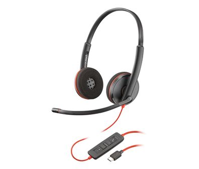 Poly Headset Blackwire C3220 Stereo USB-C/ A (bulk schwarz)