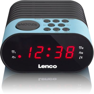Lenco CR-07 Uhren-Radio (Blau)