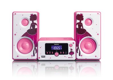 LENCO MC-020 Mikro-Stereoanlage mit FM-Radio und BT Princess