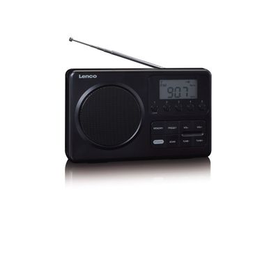 LENCO MPR-035BK Tragbares FM-Radio black