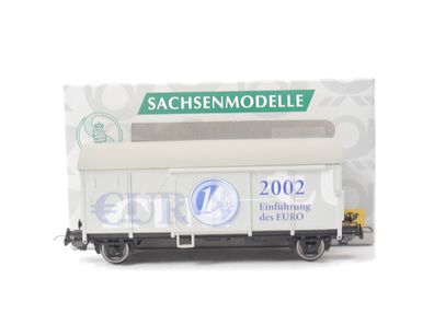 Sachsenmodelle H0 78812 Güterwagen Bahnpostwagen "Einführung DM und Euro" / NEM