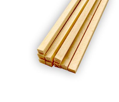 50x Holzstäbchen vierkant 350x6x6 mm Stäbchen für Basteln und Haushalt