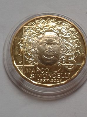 5 euro 2017 San Marino Simoncelli Bimetall Bronze