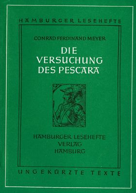 Hamburger Lesehefte, Nr.60, Die Versuchung des Pescara, C.F. Meyer