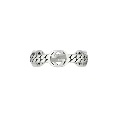 Gucci – YBC661523001 – 925er Sterlingsilber – Ring mit ineinandergreifendem G-Motiv a
