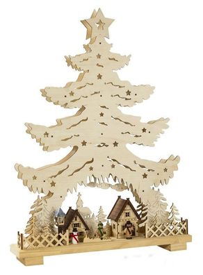 Leuchter Baum mit 14 LED incl. Trafo - Maße ca: 39,0 x 53,0 x 8,0 cm