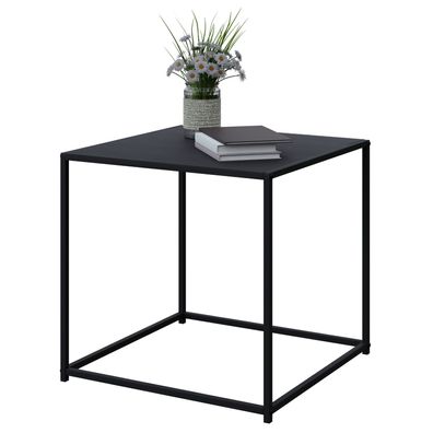 Konsolentisch Beistelltisch 55x55x55 Metall schwarz matt Cube Würfel Quarder Tisch...