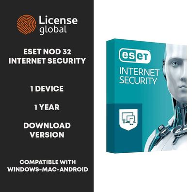 Eset Nod 32 Internet Security 1 Device 1 Year