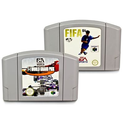 2 N64 SPIELE F1 WORLD GRAND PRIX 1 + FIFA 64