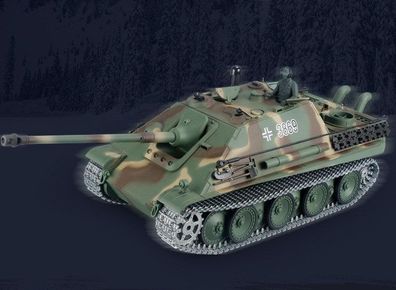 Ferngesteuerter Panzer "Jagdpanther" Heng Long 1:16 mit Rauch&Sound und Stahlgetriebe