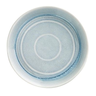 6 Olympia Cavolo flache, runde Schalen | eisblau | 22cm | Porzellan