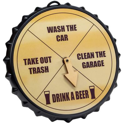 Trinkspiel Beer O Clock - Bier Uhr, für ein Bier ist immer Zeit, Partyspiel Fete