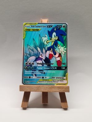 Handmade Pokemon Custom Card - Tagteam Alola Sandamer und Sonic in Holo