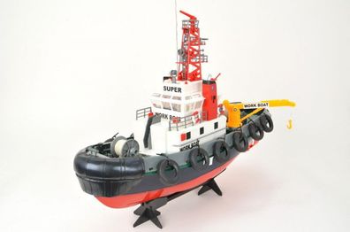 RC Boot Hafenschlepper, detailgetreu, mit Wasserspritzfunktion von Heng Long - 2,4Ghz