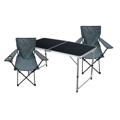 3-tlg Campingmöbel Set Tisch mit Tragegriff + 2 Campingstuhl + Tasche Outdoor
