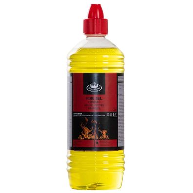 Esschert Design Brennstoffe Feuergel Gelb in der Flasche 1 Liter